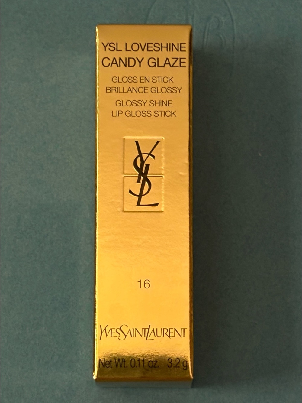 YSL Loveshine Candy Glaze Gloss Watermelon High 16 NewYves Saint Laurent 3.2g